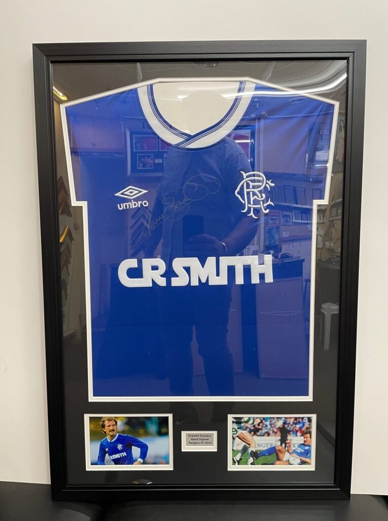 framed football shirts